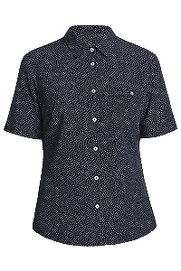 NNT Mens Silvi Spot Print S/S Shirt Classic Fit Collared Business Wear CATU7H-KarWorkwear