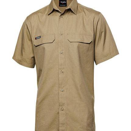 KingGee Mens Workcool Pro Shirt S/S Tough Stretch Ripstop Cotton Work K14022-KarWorkwear