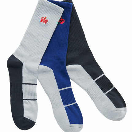 KingGee Mens Coolmax Socks 3 Pack Multicoloured Comfort Reinforced Work K19012-KarWorkwear
