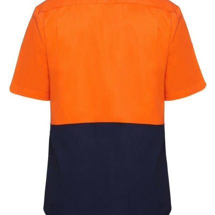 Hard Yakka Mens Core Light Weight Summer Work Drill Hi-Vis Shirt Safety Y04620-KarWorkwear