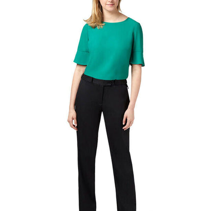NNT Womens Stretch Twill Business Pants Elastic Waistband Formal Wear CAT3CA-KarWorkwear