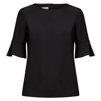 NNT Womens French Georgette Fluted Sleeve Formal Top Lightweight Business CATUBZ-KarWorkwear