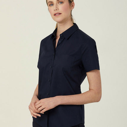 NNT Women Avignon Short Sleeve Slim Shirt Casual Comfortable Business CATUK8-KarWorkwear