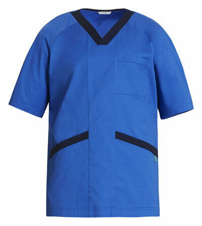 NNT V-Neck Contrast Scrub Top Unisex Nurse Work Comfortable Uniform CATJ2Q-KarWorkwear
