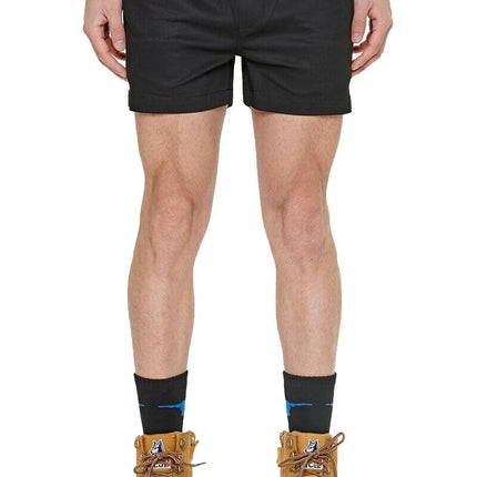 SALE Elwood Mens Elastic Basic Short Summer Stretch Comfortable Workwear EWD206-KarWorkwear