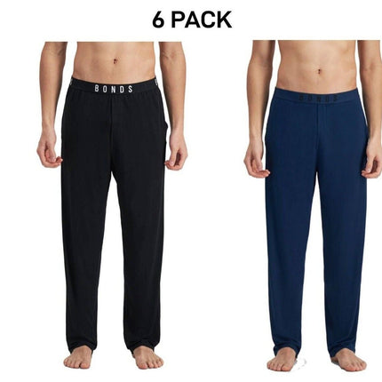 Bonds Mens Sleep Viscose Bamboo Pant Comfy Fit Side Seam Pockets 6 Pack MW9L-KarWorkwear