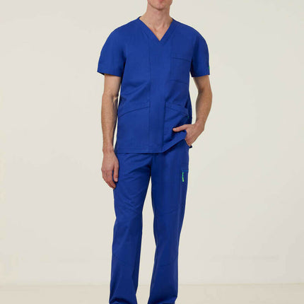 NNT Uniform Mens Next Gen Anti Bacterial Carl Scrub Top V-neck Nurse Work CATRFV-KarWorkwear