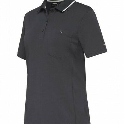 KingGee WorkCool Womens Spliced Polo S/S Shirt Comfort Work Hyperfreeze K44740-KarWorkwear