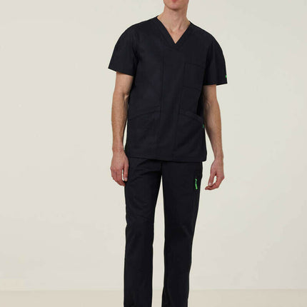 NNT Uniform Mens Next Gen Anti Bacterial Carl Scrub Top V-neck Nurse Work CATRFV-KarWorkwear