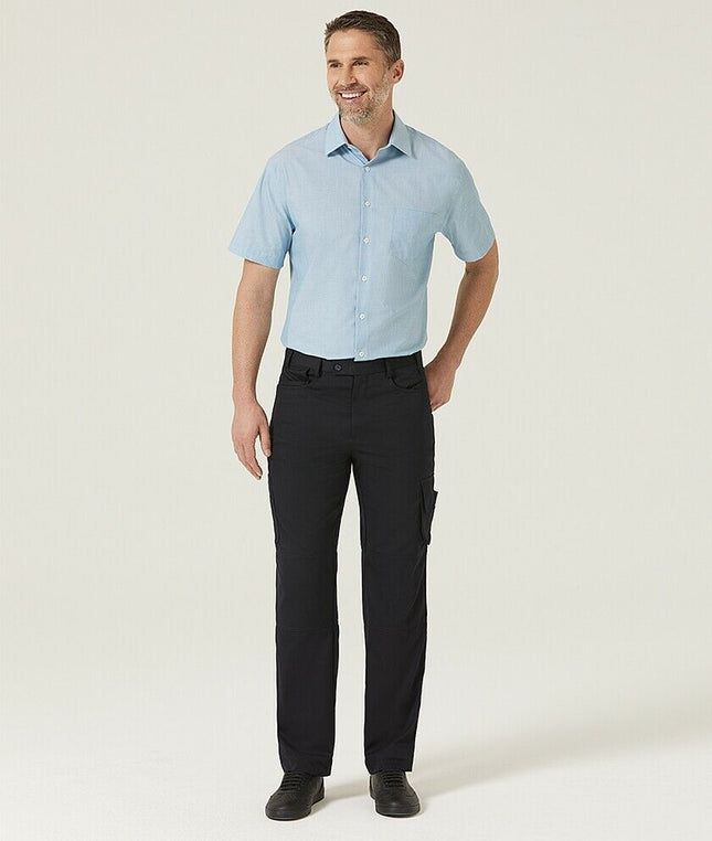 Mens NNT UNIFORMS P/V Gaberdine Flex Waist Cargo Navy Business Work Pants CATClD-KarWorkwear