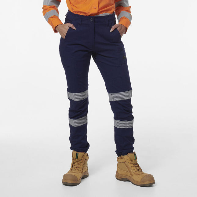 KINGGEE Womens Workcool Pro Bio Pockets Cuff Comfy Stretch Taped Pants K43015-KarWorkwear