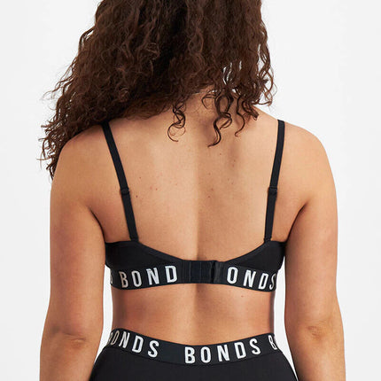 Bonds Womens Icons Wirefree Bra Soft Cotton Stretch Jacquard Elastic 3 Pack YWL4-KarWorkwear