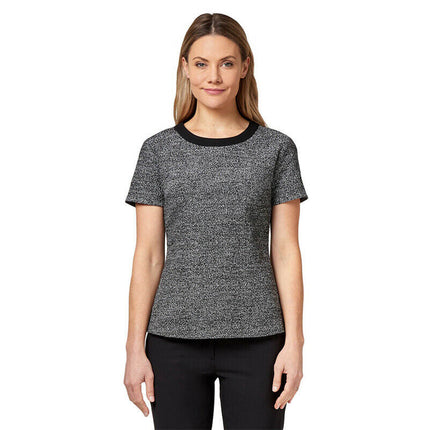 NNT Womens Formal Textured Tweed Shell Top Classic Fit Crew Neckline CATUDG-KarWorkwear