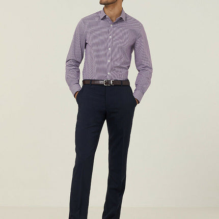 NNT Mens Avignon Gingham Checked Long Sleeve Shirt Casual Fit Business CATJDF-KarWorkwear