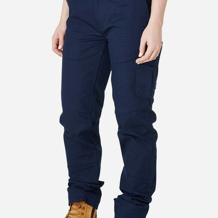 Womens Elwood Basic Work Pants Stretch Canvas Phone Pocket Tough Strong EWD502-KarWorkwear
