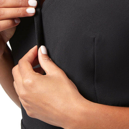 NNT Womens Short Sleeve Formal Jumpsuit Invisible Button Pleats Waist Tie CAT3RT-KarWorkwear