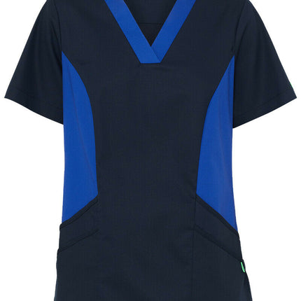 NNT Womens Nightingale V Neck Contrast Scrub Top Nurse Workwear Comfort CATULL-KarWorkwear