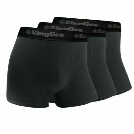 KingGee Mens Bamboo Work Trunk 3 Pack Superior Jocks Comfort Breathable K19005-KarWorkwear