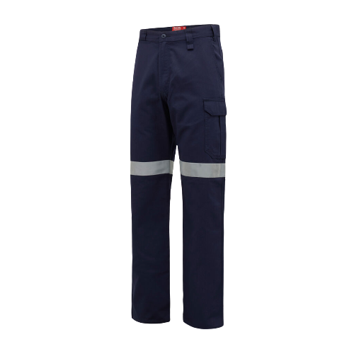 Hard Yakka Womens Cargo Taped Work Safety Reflective Drill Pants Comfort Y08380-KarWorkwear