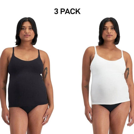 Bonds Womens Damn Dry Milk Leaks Scoop Cami Comfy Wirefree Support 3 Pack YWPV-KarWorkwear