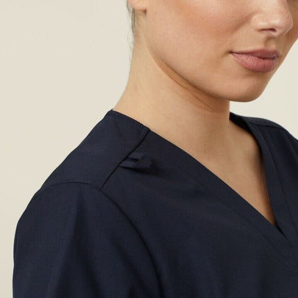 NNT Uniforms Womens Mayo Scrub Top Durable Nurse Poly Cotton Chest Pocket CATUMN-KarWorkwear