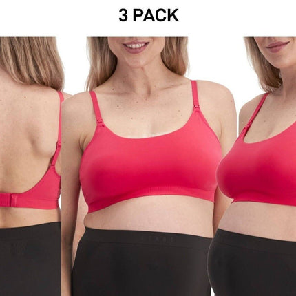 Bonds Womens Bases Maternity Bralette Wirefree & Flexible Comfy Bra 3 Pack YWUG-KarWorkwear