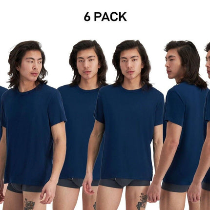 Bonds Mens Sleep Viscose Bamboo Tee Shirt Relaxed Comfortable Fit 6 Pack MW9V-KarWorkwear