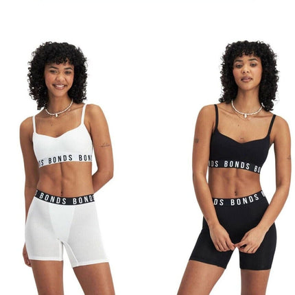 Bonds Womens Icons Wirefree Bra Soft Cotton Stretch Jacquard Elastic Band YWL4-KarWorkwear