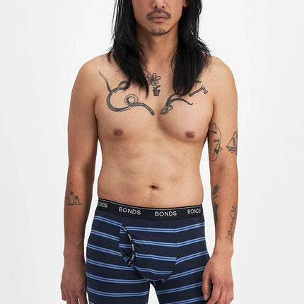 Bonds Mens Guyfront Mid Trunk Soft Seamfree Sides & Functional Fly Opening MWUN-KarWorkwear