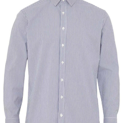 NNT Mens Avignon Stripe Long Sleeve Shirt Casual Regular Fit Business CATJD9-KarWorkwear