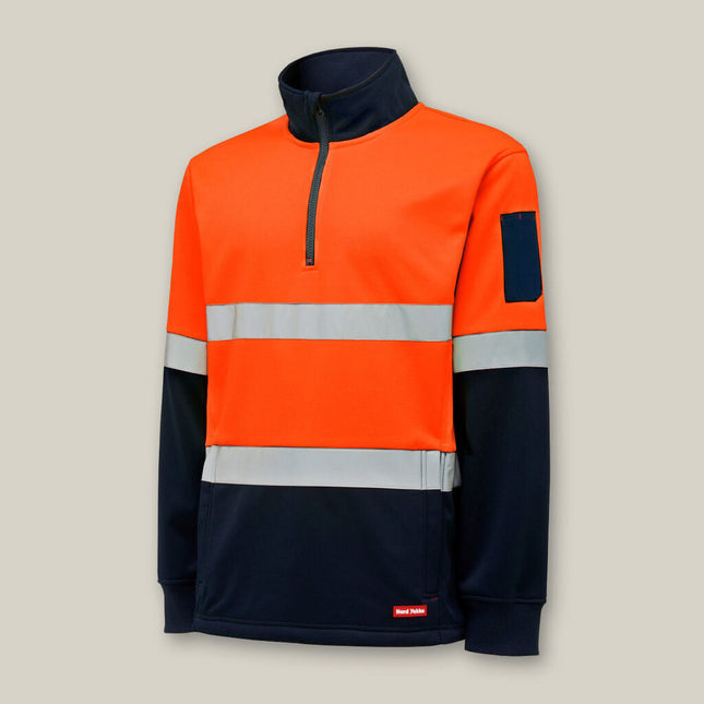Hard Yakka 4 Pack Mens Hi-Vis 2 Tone Brushed Taped Fleece Jumper Y19270-KarWorkwear