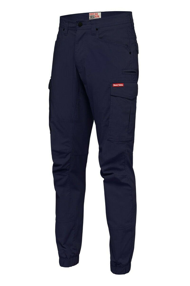 Hard Yakka Pants Cuff 3056 Ripstop Cargo Stretch Slim Fit Y02340-KarWorkwear