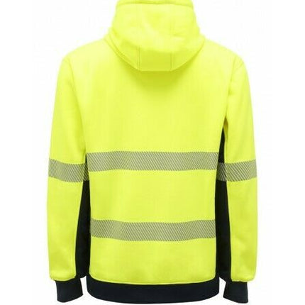 KingGee Mens Hi Vis Reflective Pull Over Hoodie Winter Fleece Work Safety K55054-KarWorkwear