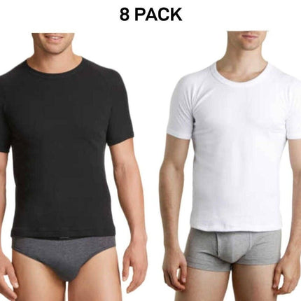 Bonds Mens Genuine Raglan Crew Neck Perfect Tee Close Body Fit 8 Pack M9372W-KarWorkwear