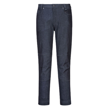Portwest Denim Slim fit Stretch Work Pants Comfort 6 Pocket Tapered Pant MP702-KarWorkwear