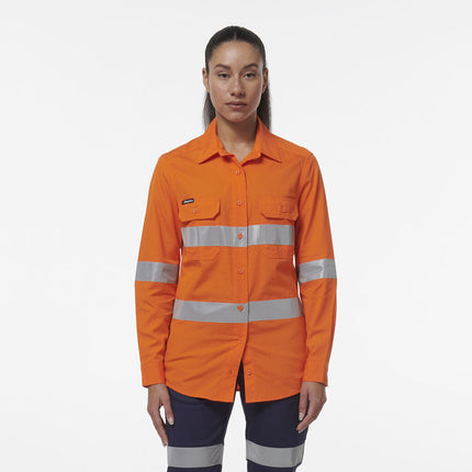 KingGee Womens Workcool Vented Reflective Shirt K44231-KarWorkwear