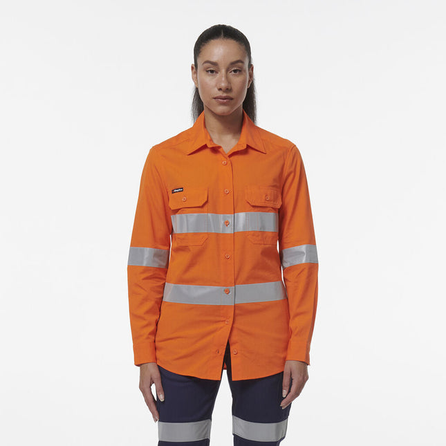 KingGee Womens Workcool Vented Reflective Shirt K44231-KarWorkwear
