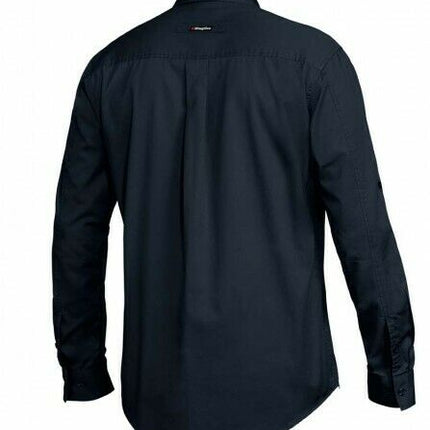 KingGee Mens Tradies Shirt L/S Fashioned Workwear Lightweight Breathable K14350-KarWorkwear