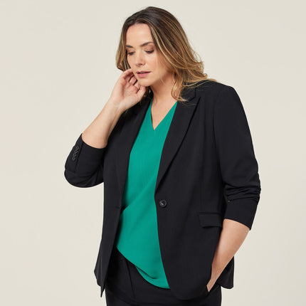 NNT Womens Crepe Stretch Comfortable Relaxed Lightweight Longline Jacket CAT1H8-KarWorkwear