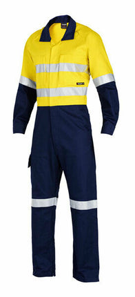 KingGee Mens WorkCool 2 Spliced Overall Work Comfy Safety Cotton Ripstop K51540-KarWorkwear