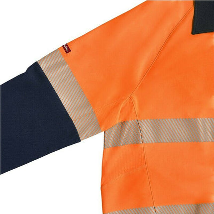 Hard Yakka Koolgear Hi-Vis 2 Tone Vented Tape Long Sleeve Work Shirt Y11379-KarWorkwear