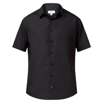 NNT Mens Business Shirt Poplin Short Sleeve Cotton Blend Formal Shirt CATJ8X-KarWorkwear