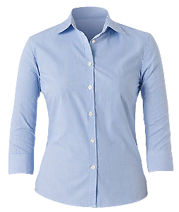 NNT Mens Cotton Blend Balance Stripe 3/4 Sleeve Collared Button Shirt CAT4K7-KarWorkwear