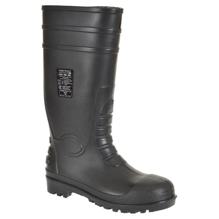 Portwest Mens Total Safety Rubber Boots Gum Wellington S5 Steel Cap Work FW95-KarWorkwear