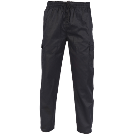 DNC Workwear Mens Drawstring Poly Cotton Cargo Pants Work Tough Casual 1506-KarWorkwear