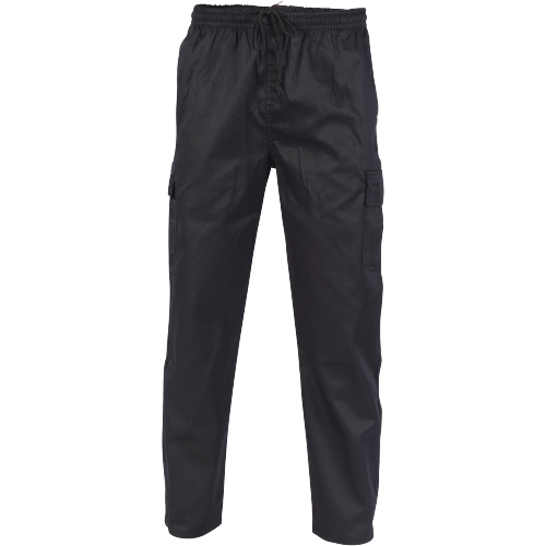 DNC Workwear Mens Drawstring Poly Cotton Cargo Pants Work Tough Casual 1506-KarWorkwear