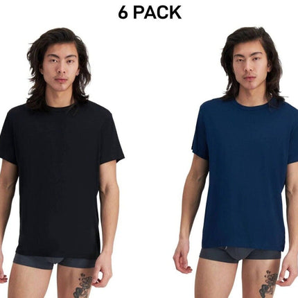Bonds Mens Sleep Viscose Bamboo Tee Shirt Relaxed Comfortable Fit 6 Pack MW9V-KarWorkwear