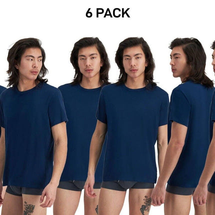 Bonds Mens Sleep Viscose Bamboo Tee Shirt Relaxed Comfortable Fit 6 Pack MW9V-KarWorkwear