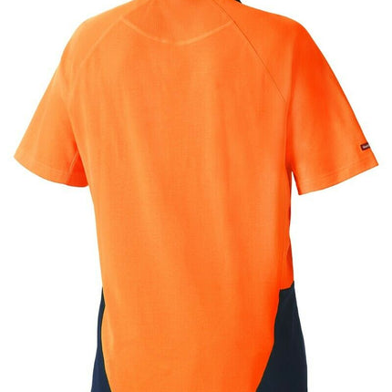 Mens Hard Yakka Koolgear Hi-Vis 2 Toned Short Sleeve Work Polo Shirt Y11396-KarWorkwear