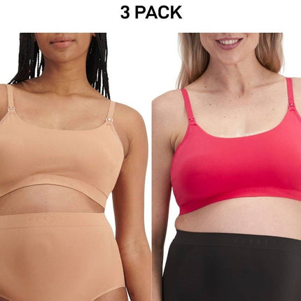 Bonds Womens Bases Maternity Bralette Wirefree & Flexible Comfy Bra 3 Pack YWUG-KarWorkwear